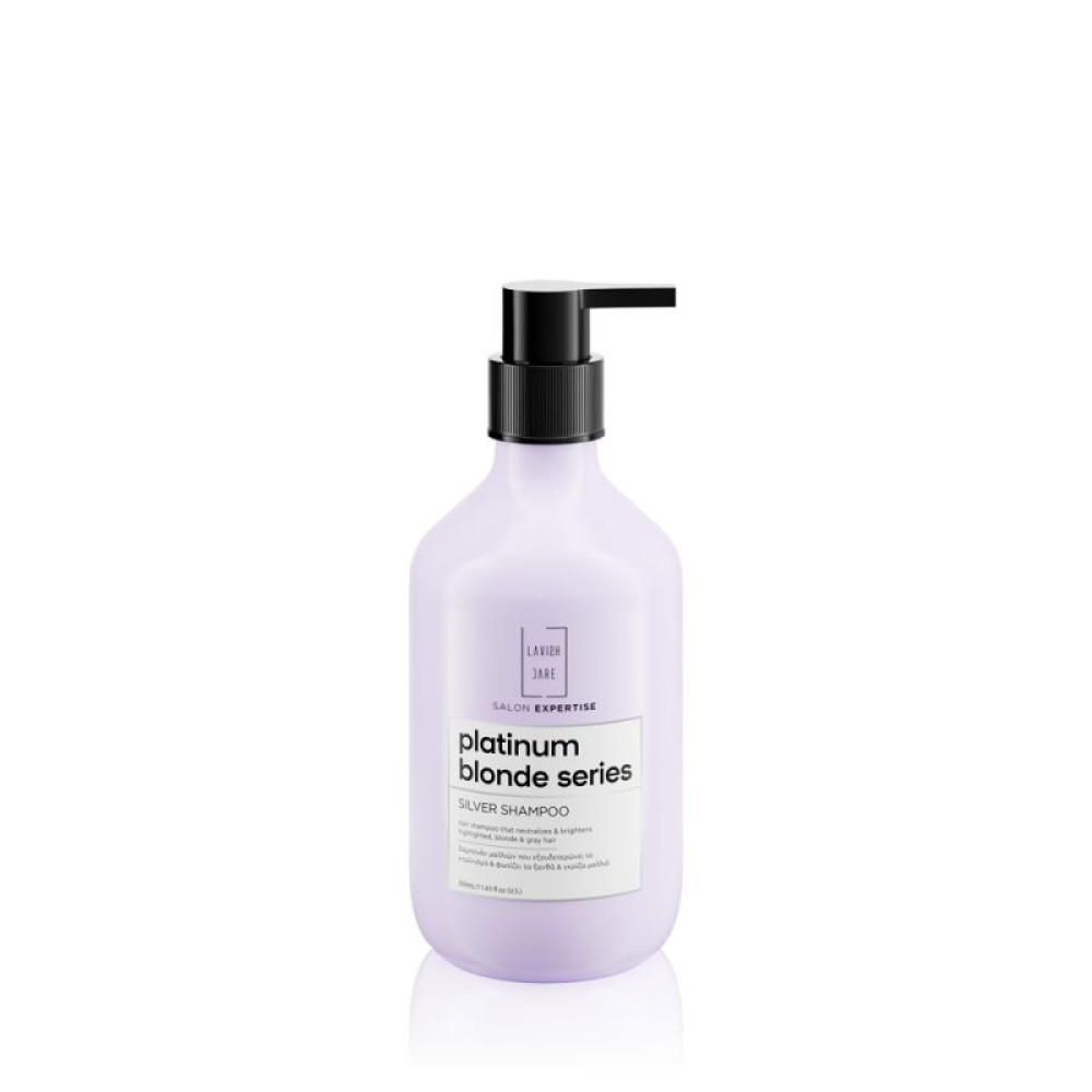 Platinum Blonde Stries - Silver Shampoo/Шампунь для нейтралізації жовтизни 350ml професійна серія