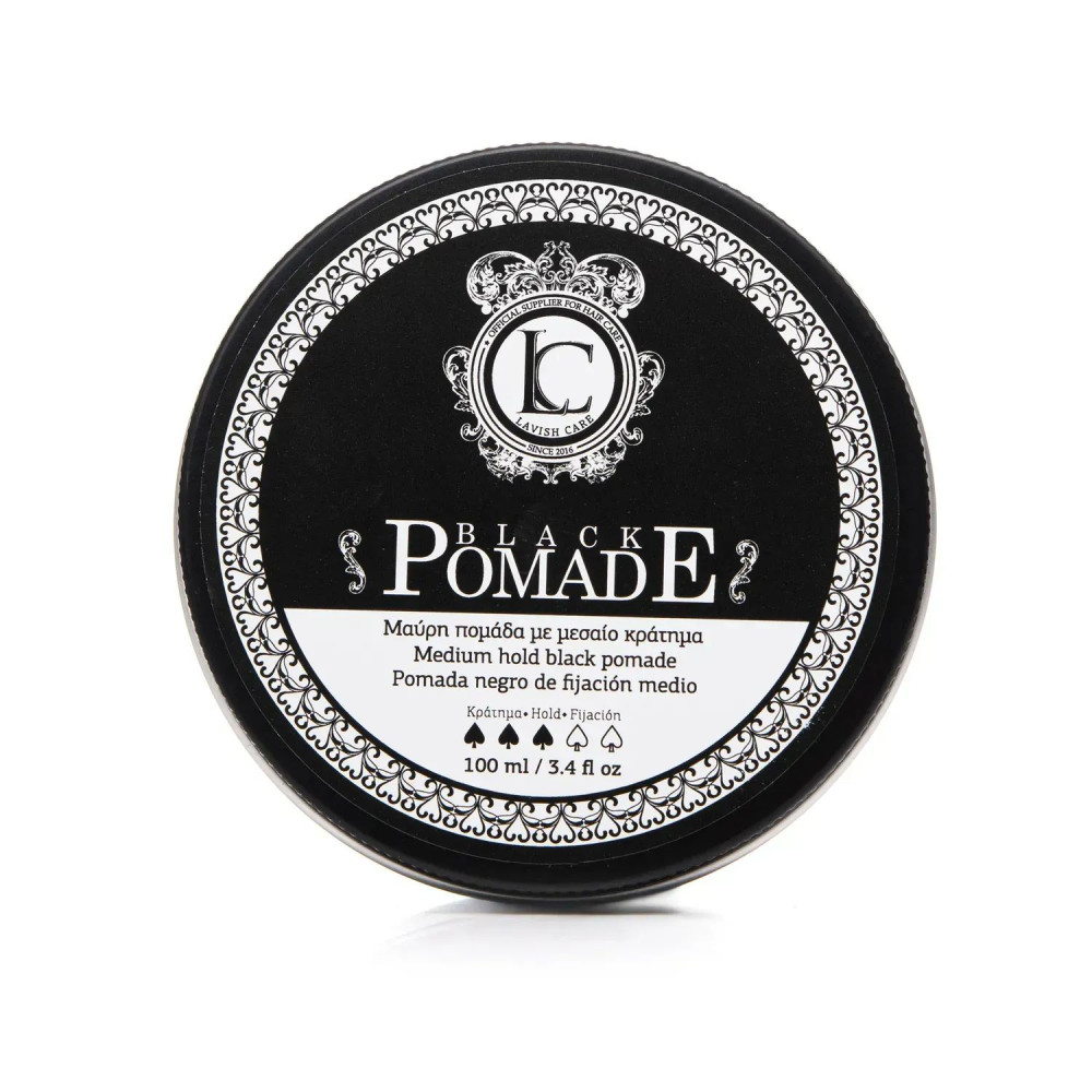 Pomade BLACK GEL Середня та еластична фіксація 100 мл