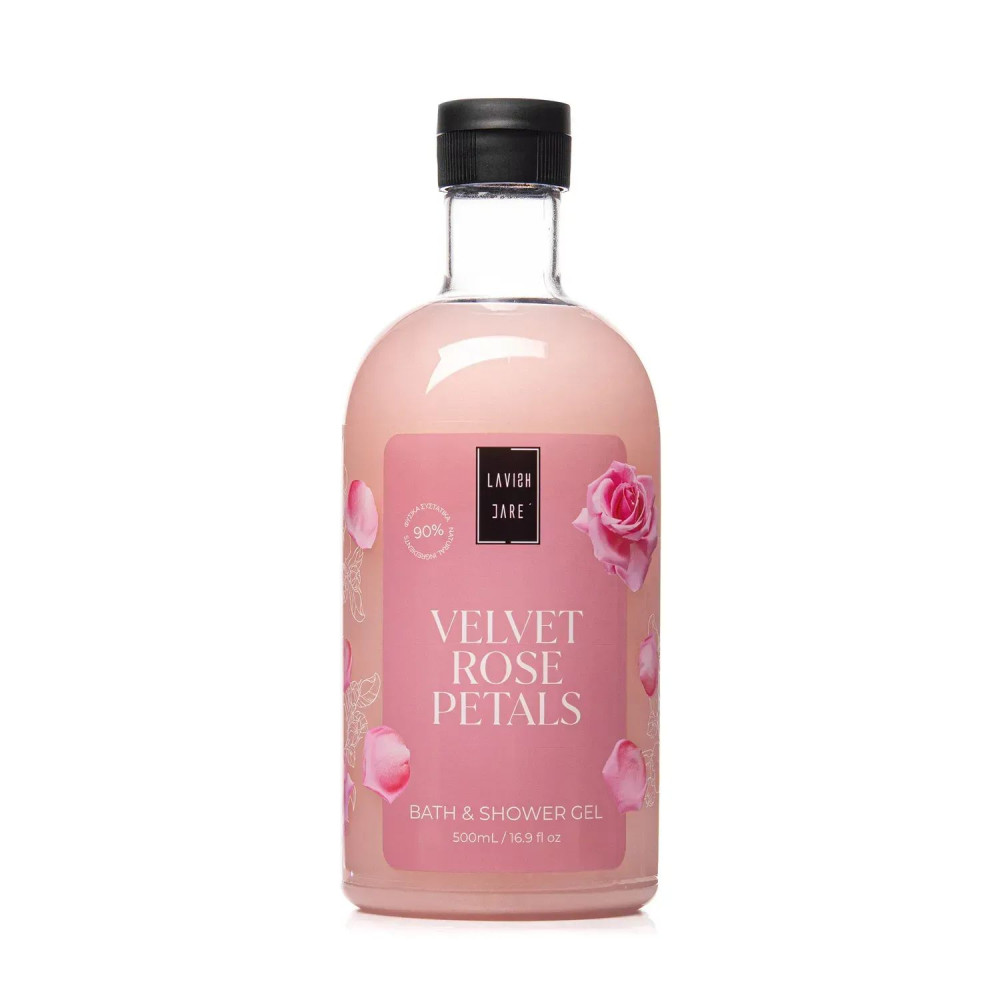 SHOWER GEL - VELVET ROSE PETALS Гель для душу з ароматом троянди 500 мл