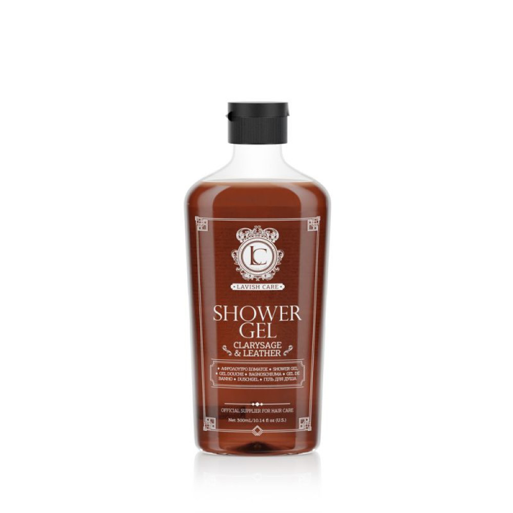 Barber shower gel clarysage leater 300ml/ шавлія мускус