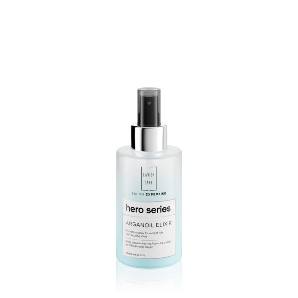 Hero Series - Arganoil Elixir/  термозахист спрей- захист для блиску волосся 90ml професійна серія