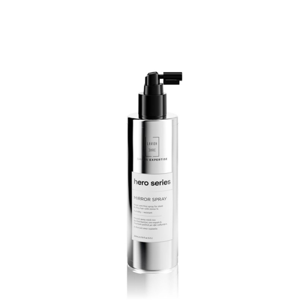 Hero Series - Mirror Spray / спрей для дзеркального блиску волосся 200ml професійна серія
